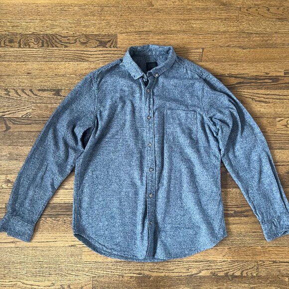 Men's Dark Blue14th & Union Button Down Long Sleeve Shirt - Picture 5 of 9